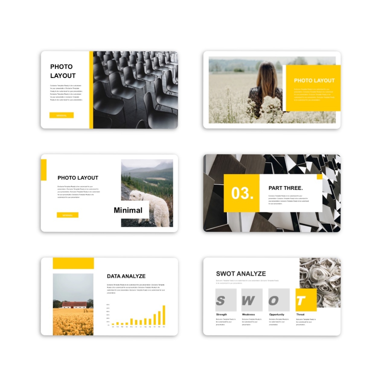 3 in 1 Minimal Creative Professional PowerPoint Template
