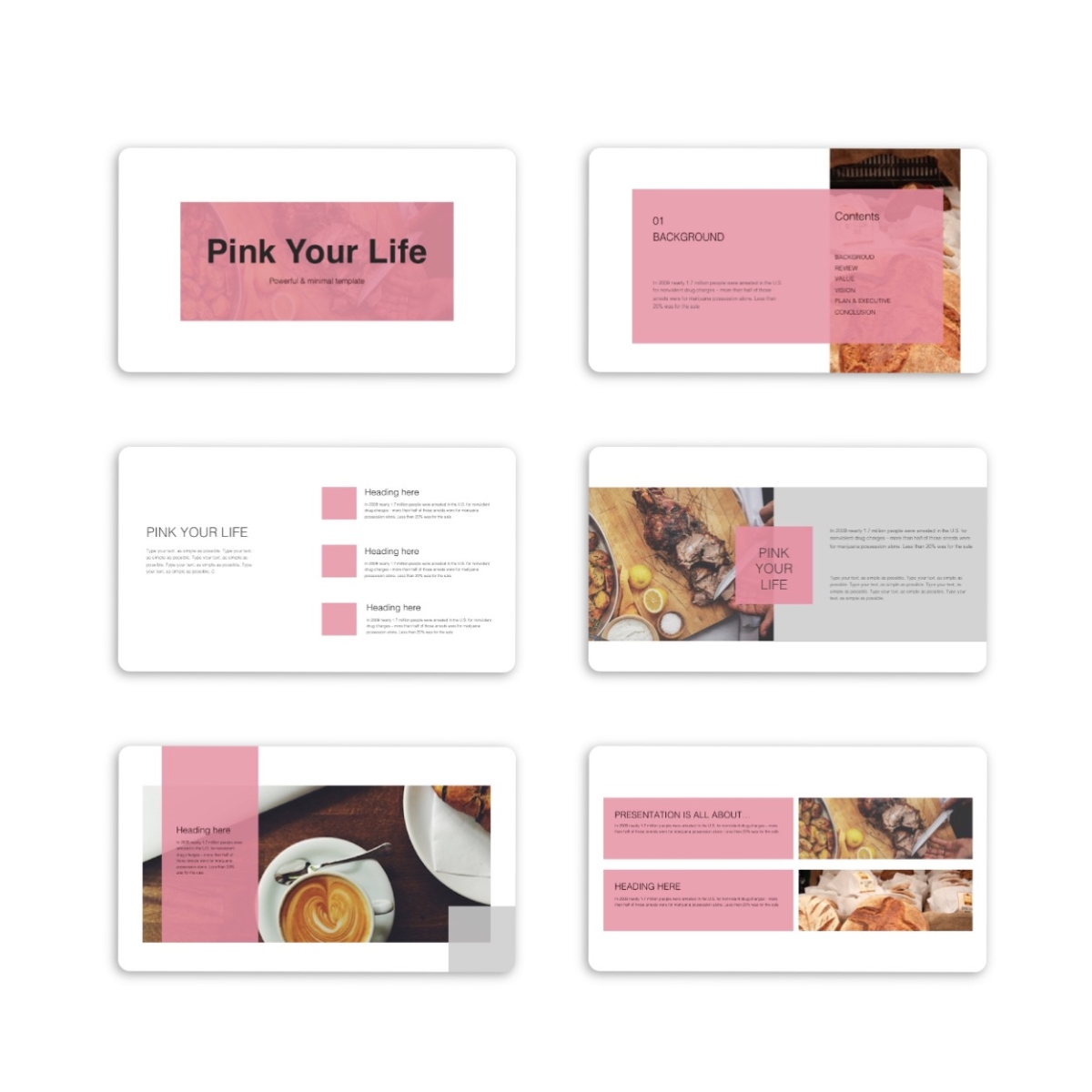 Pink Creative Presentation Template