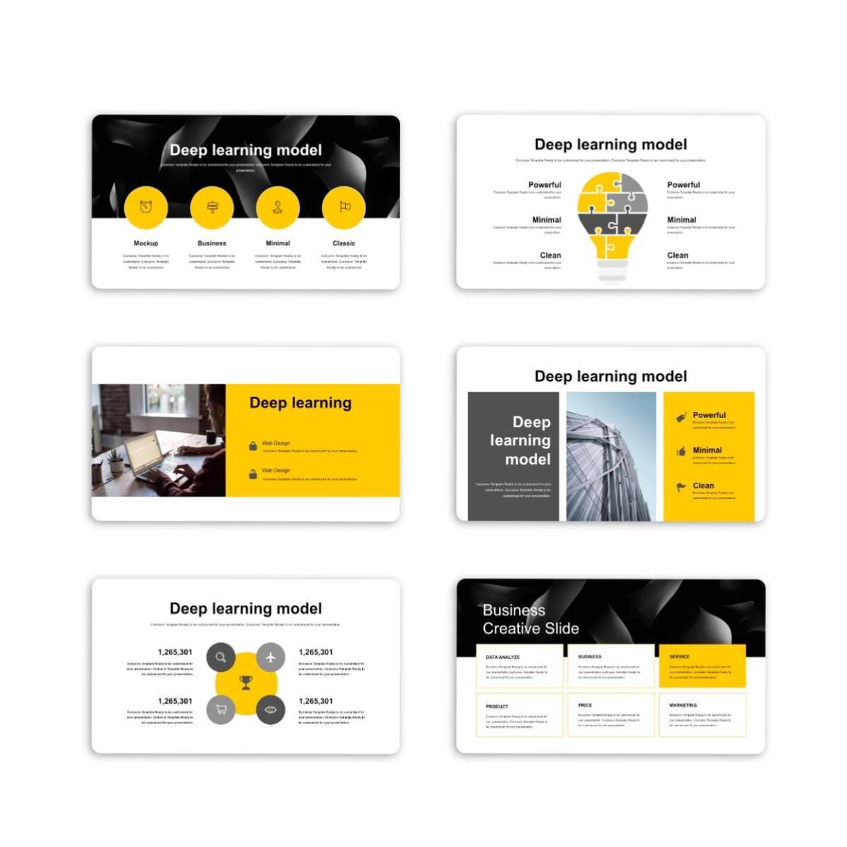 Black Yellow Business Report Presentation Template