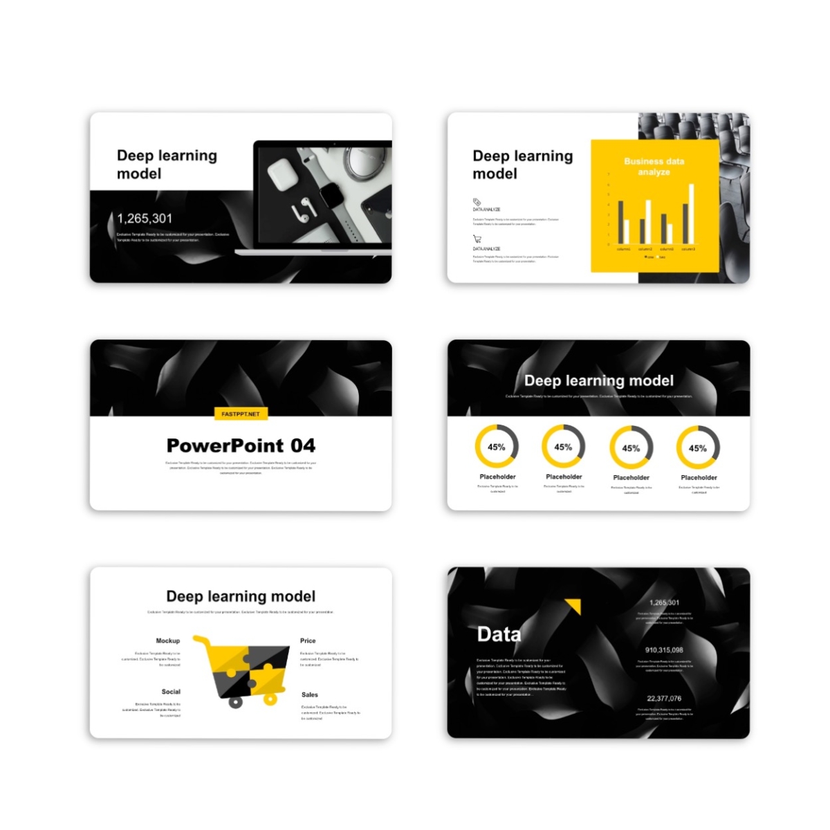 Black Yellow Business Report Presentation Template