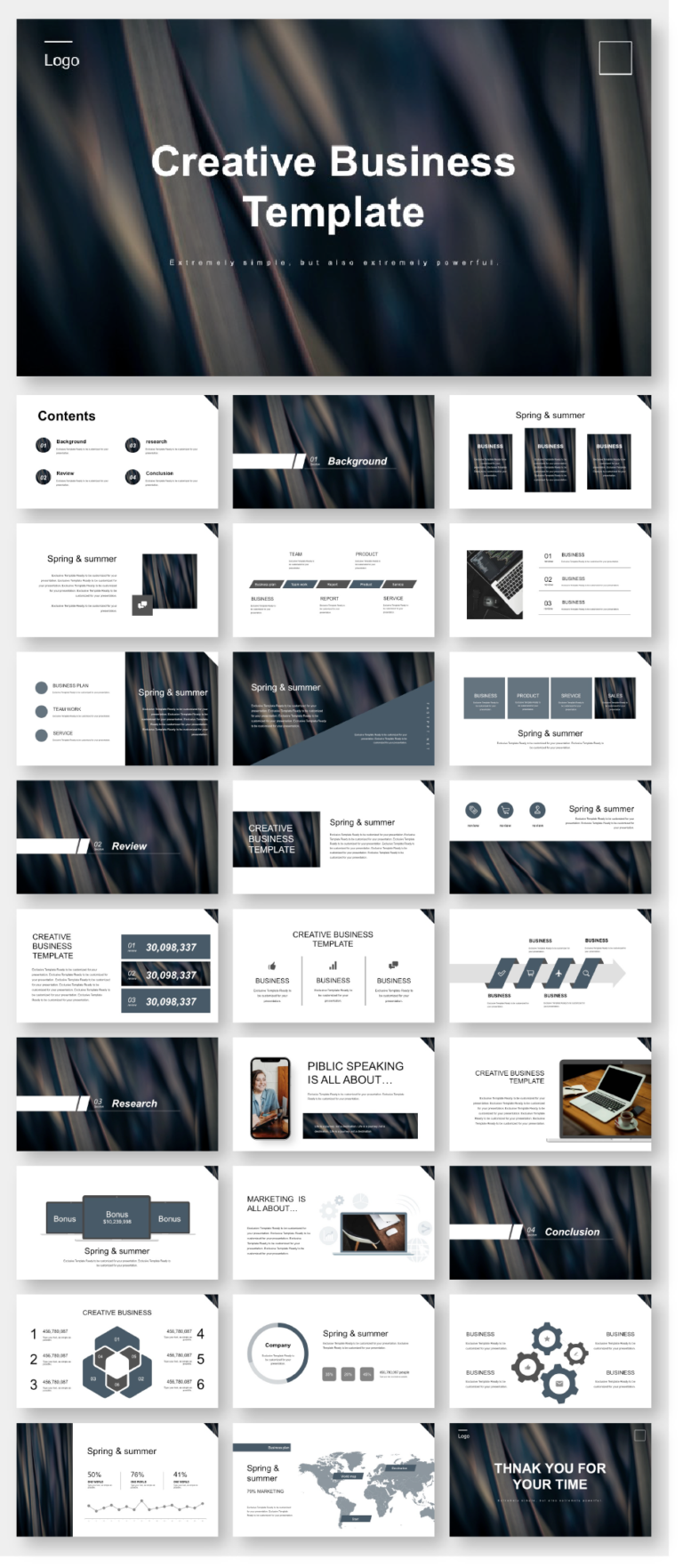 Annual Report Business Powerpoint Template – Original and High Quality