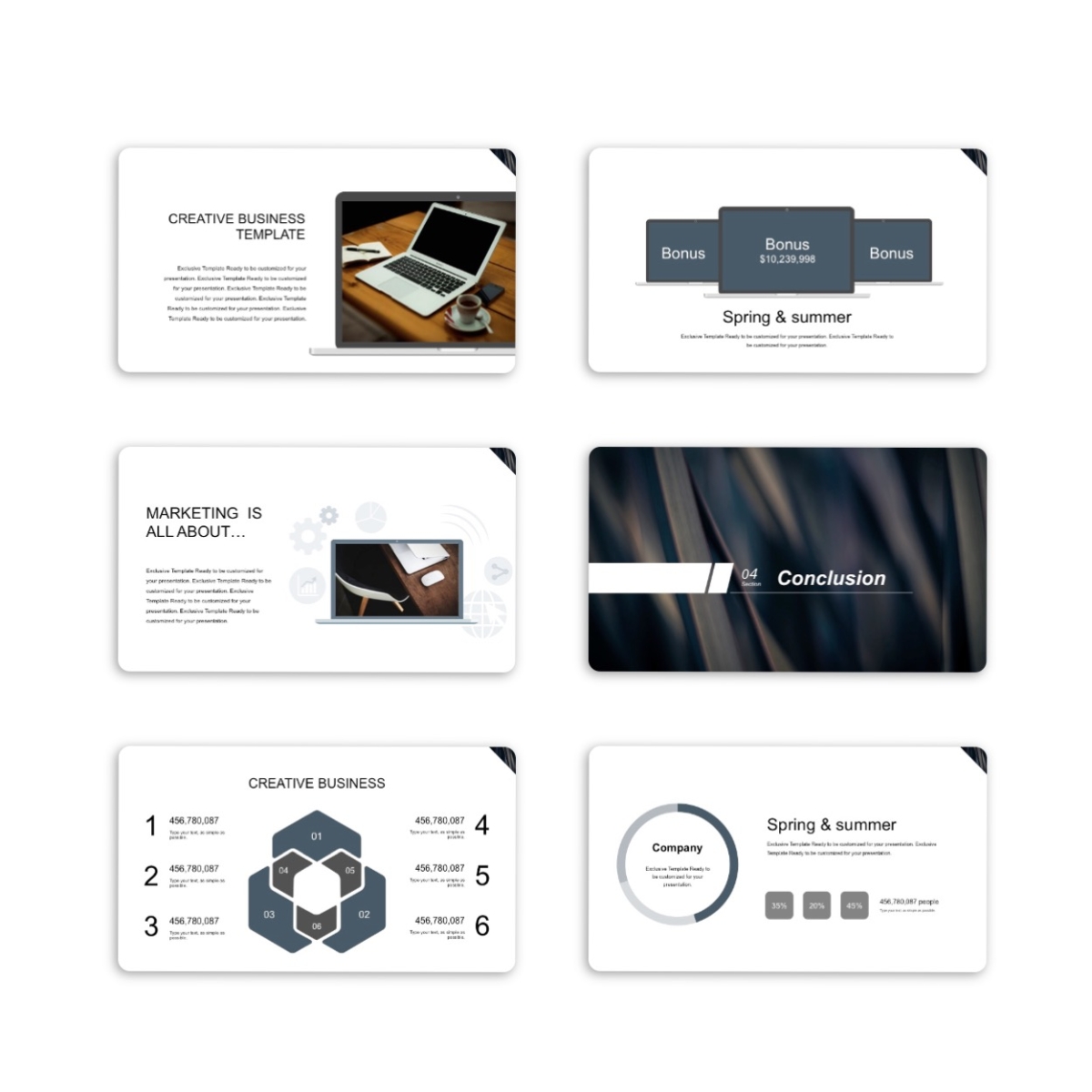 Annual Report Business Powerpoint Template