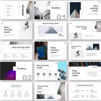 Clean White Business Report PowerPoint Template – Original and High ...