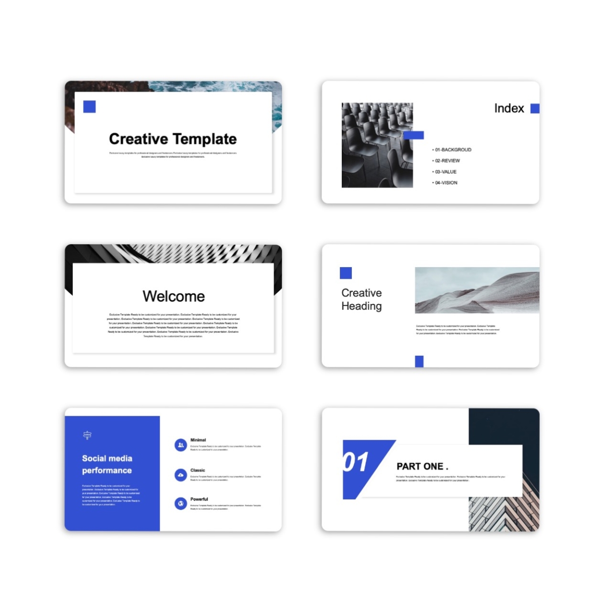 A Clean Company Introduction Presentation Template