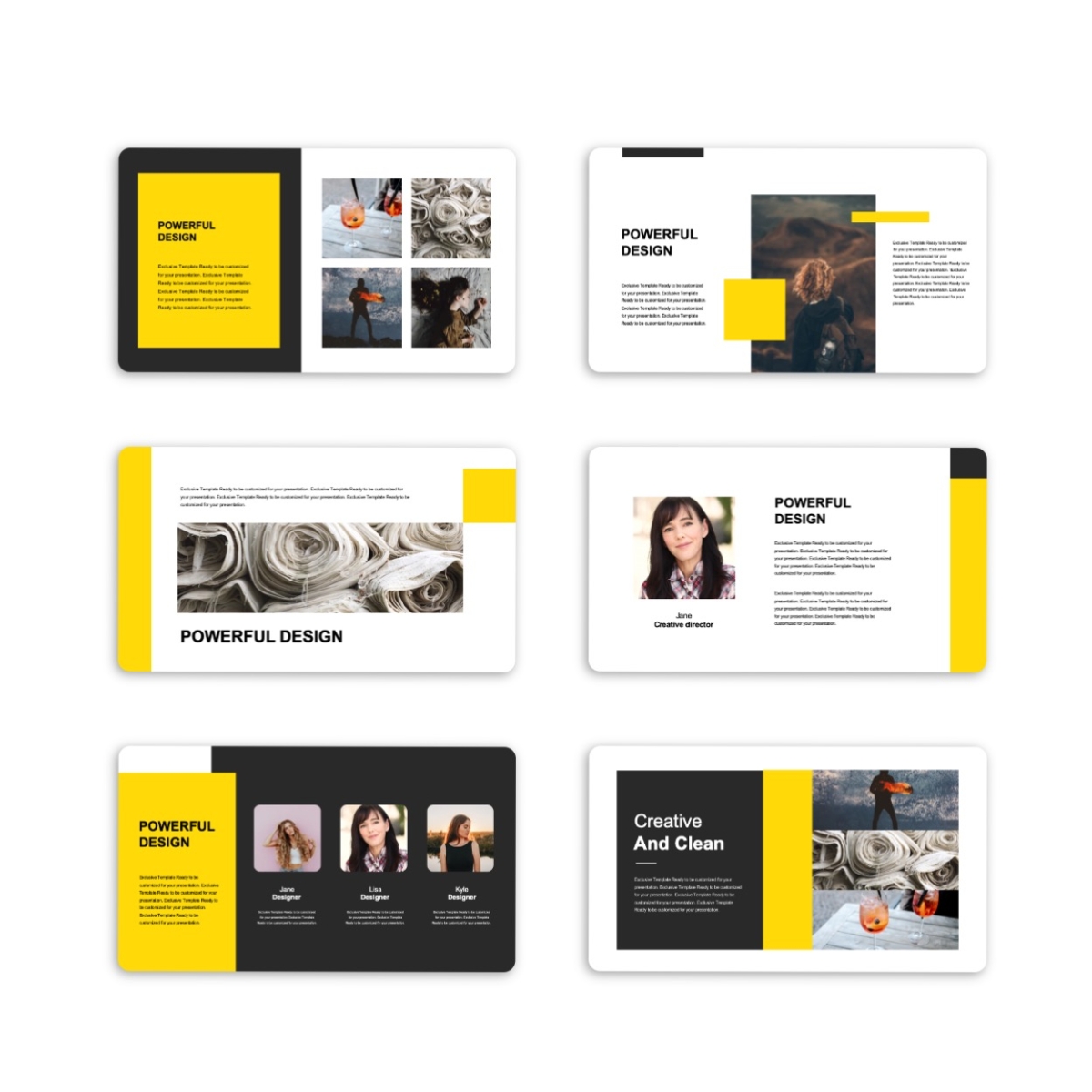 Business Report & Clean Style PowerPoint Template