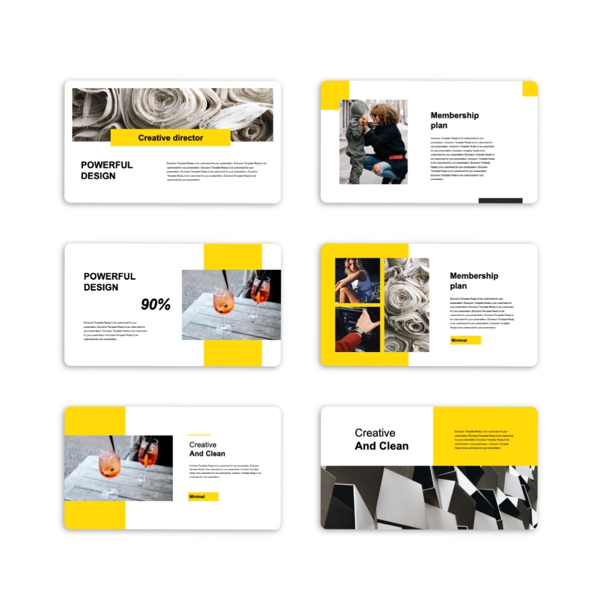 Google Slides-Business Report & Clean Style PowerPoint Template