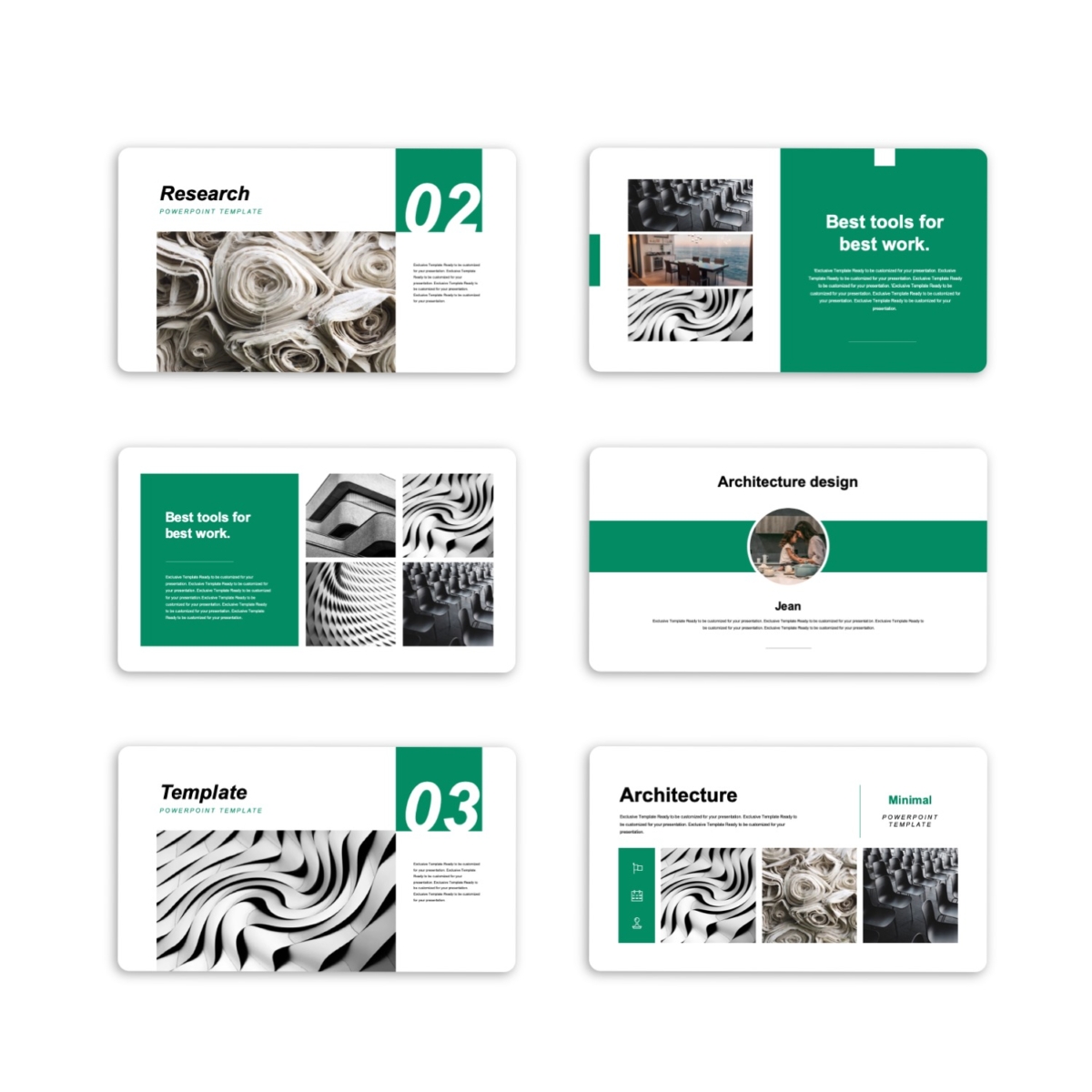4 in 1 Art Business Report Presentation Template