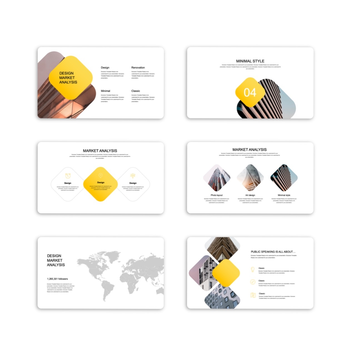 Clean Simple Business Report Presentation Template