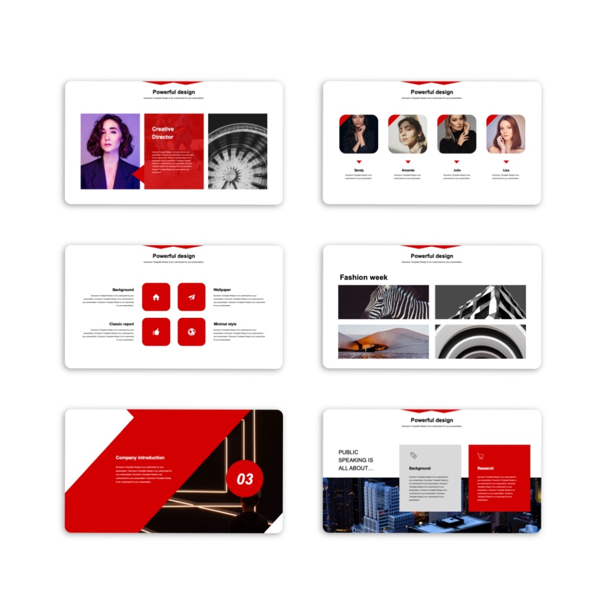 3 in 1 Simple & Powerful Report Presentation Template