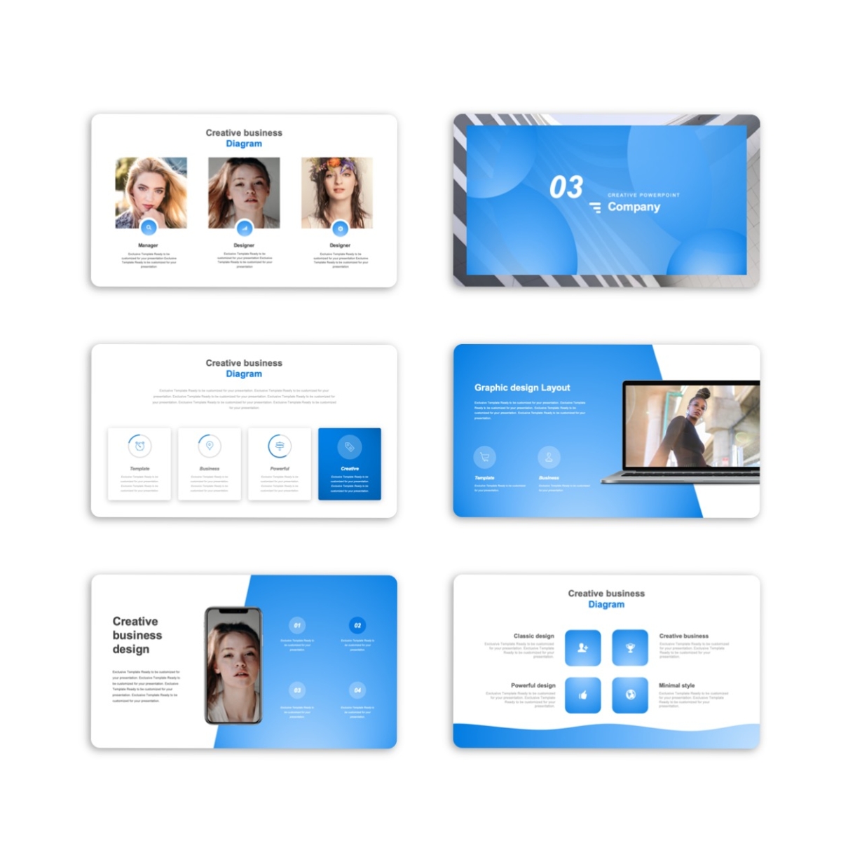 Blue Business Corporate report PowerPoint Template