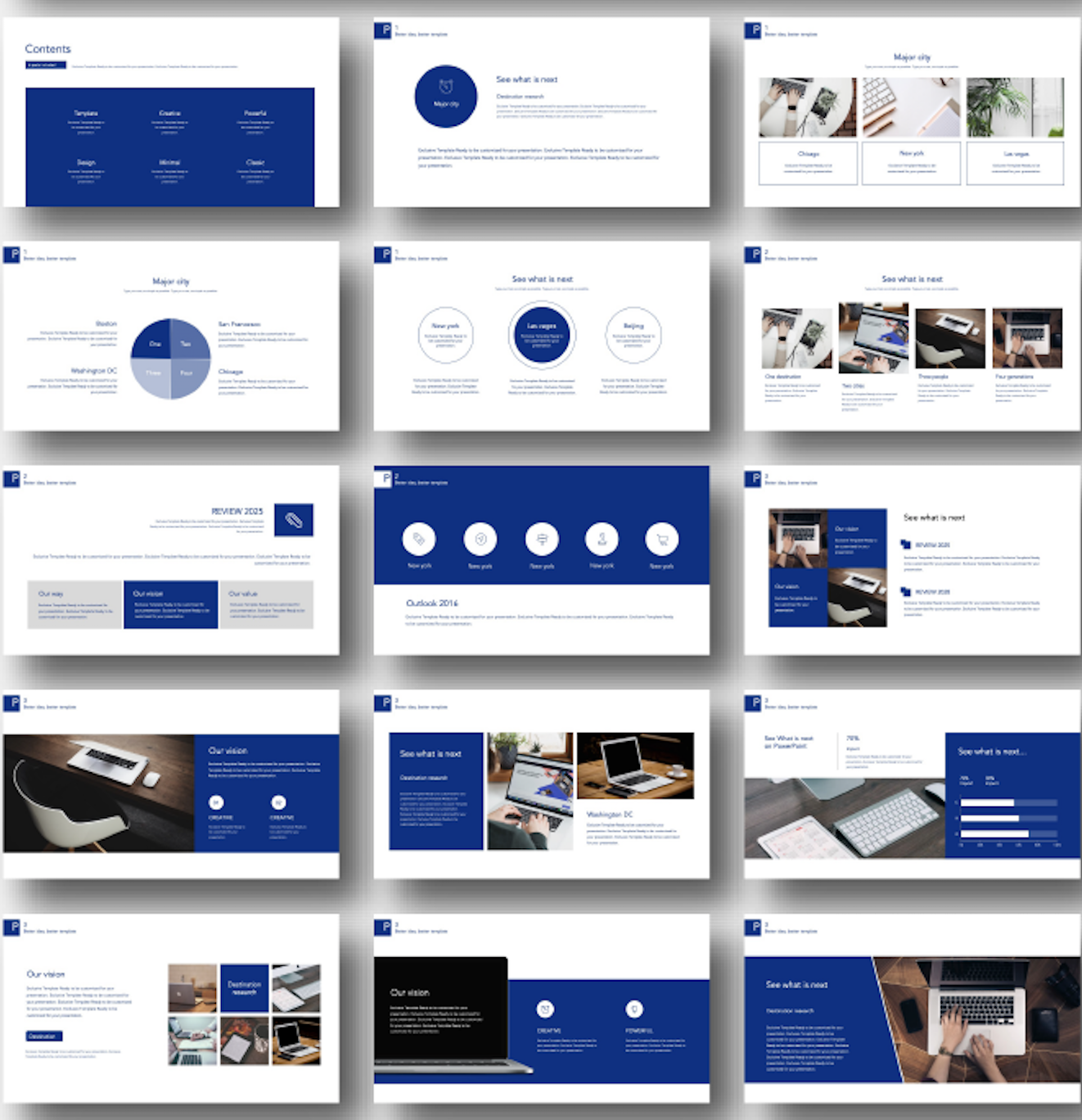 powerpoint presentation templates blue