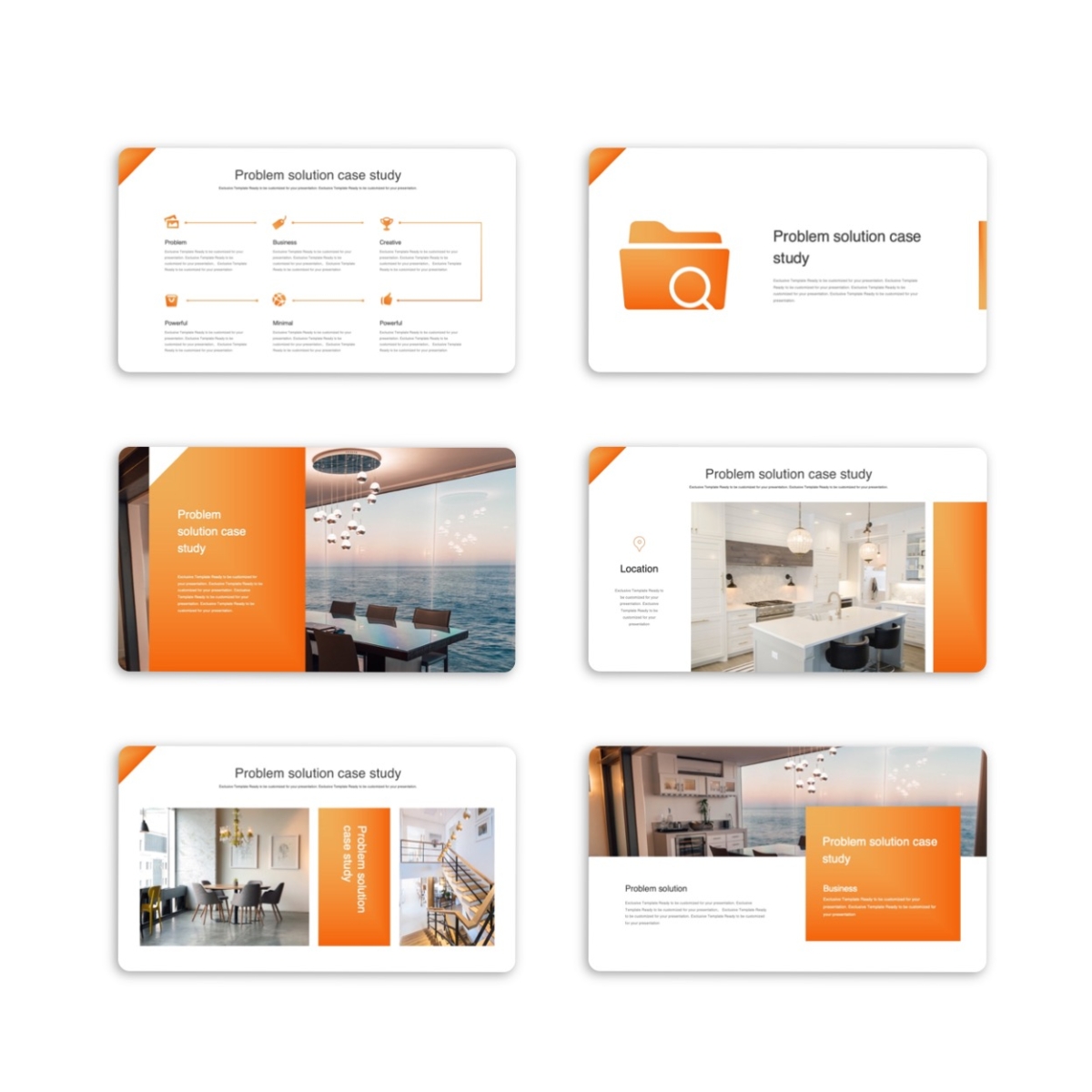 Google Slides-2 in 1 Modern and Clean Project Report Template