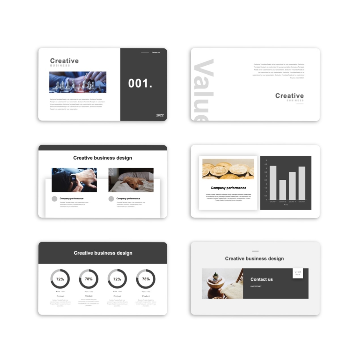 Black White Business Proposal PowerPoint Template