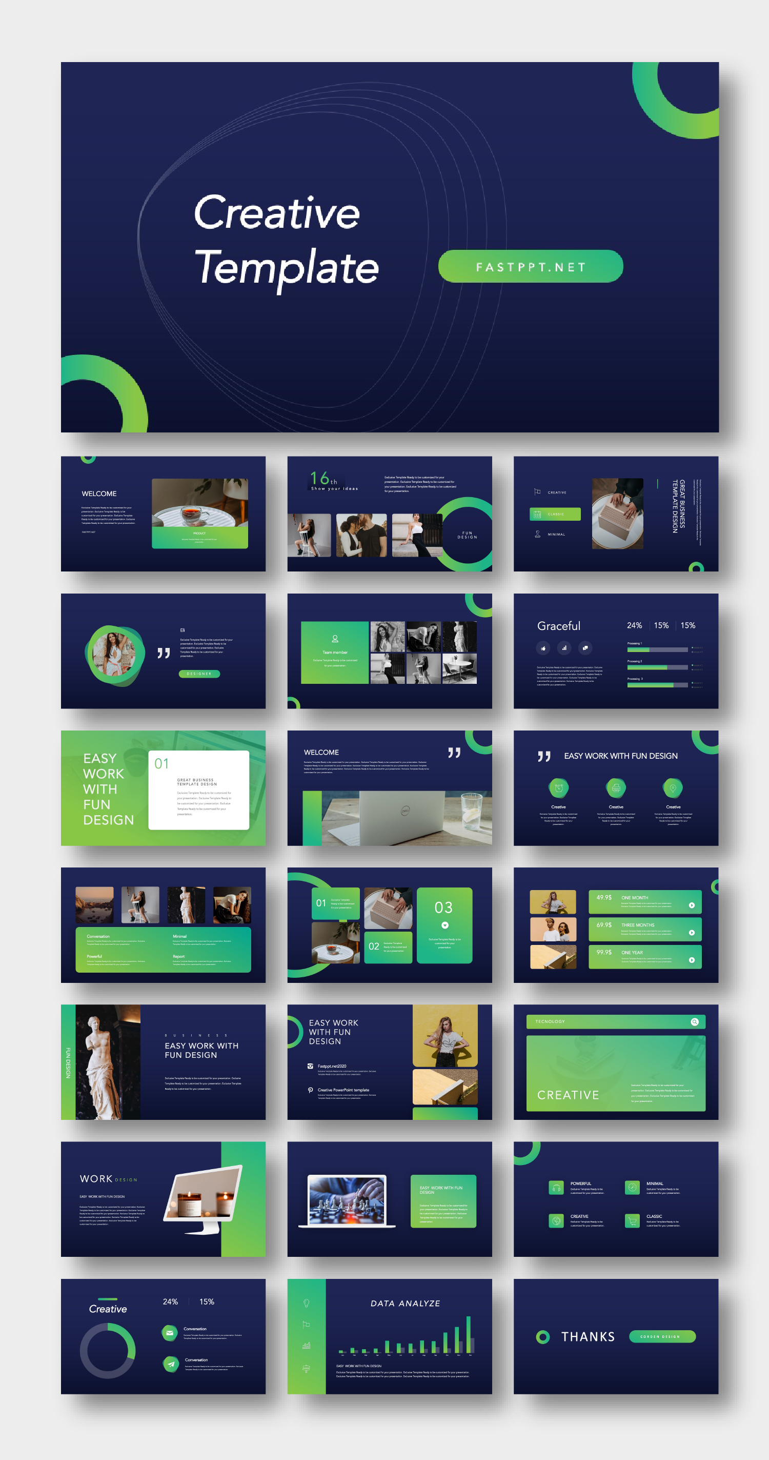 Technology Company Introduction PowerPoint Template Original and High