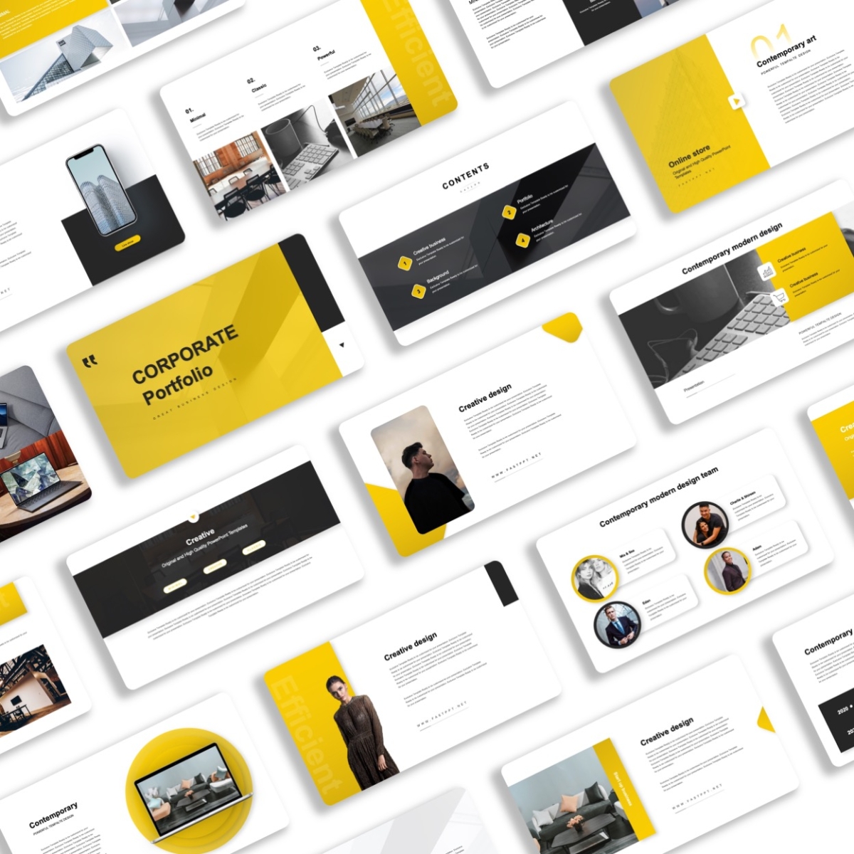 Black Yellow Business Proposal Presentation Template – Original and High  Quality PowerPoint Templates