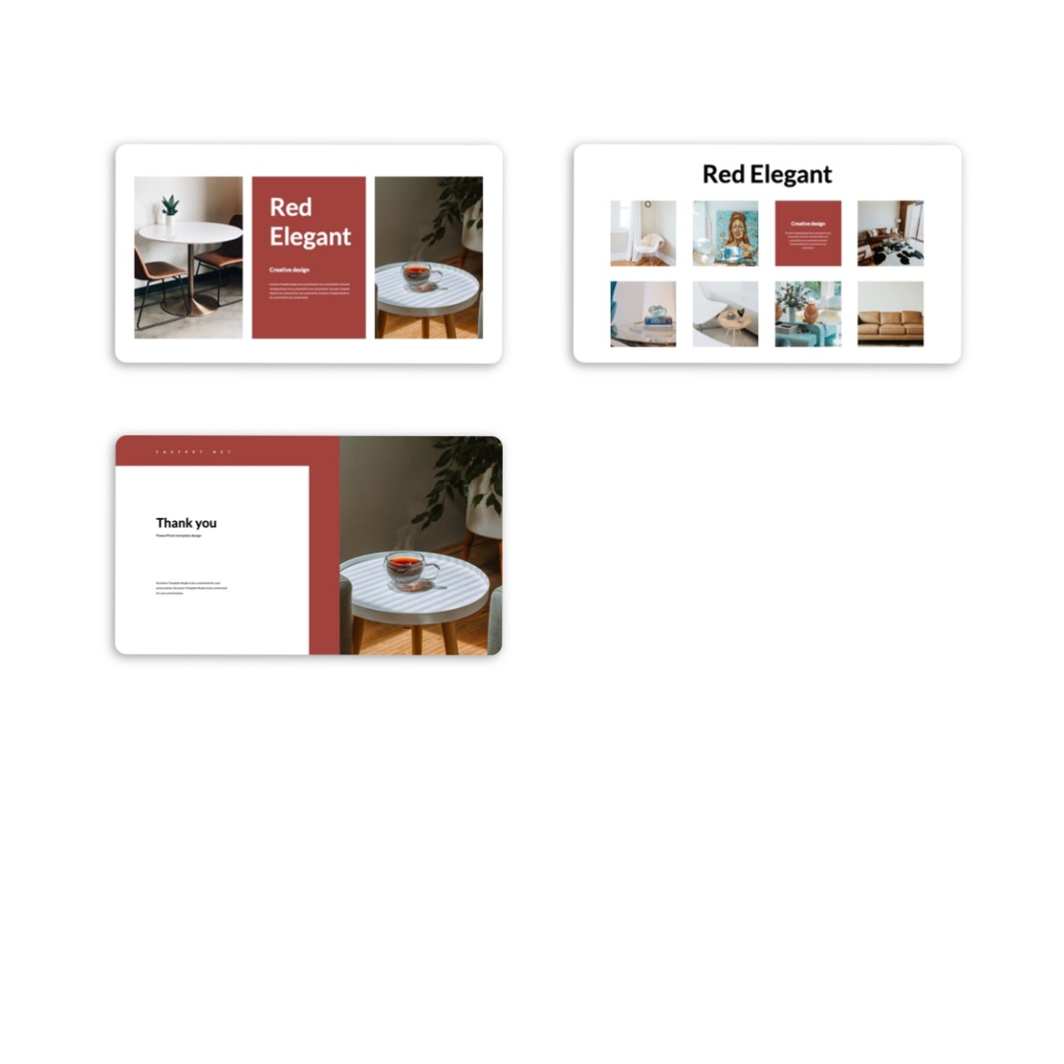 Red Elegant Interior Project Template