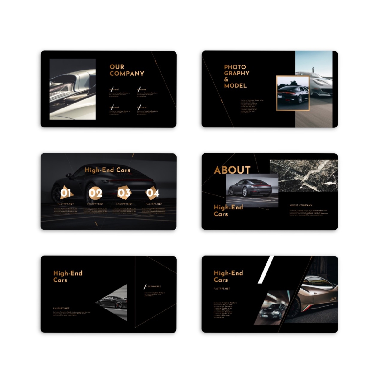Glory Black Creative Business PowerPoint Template