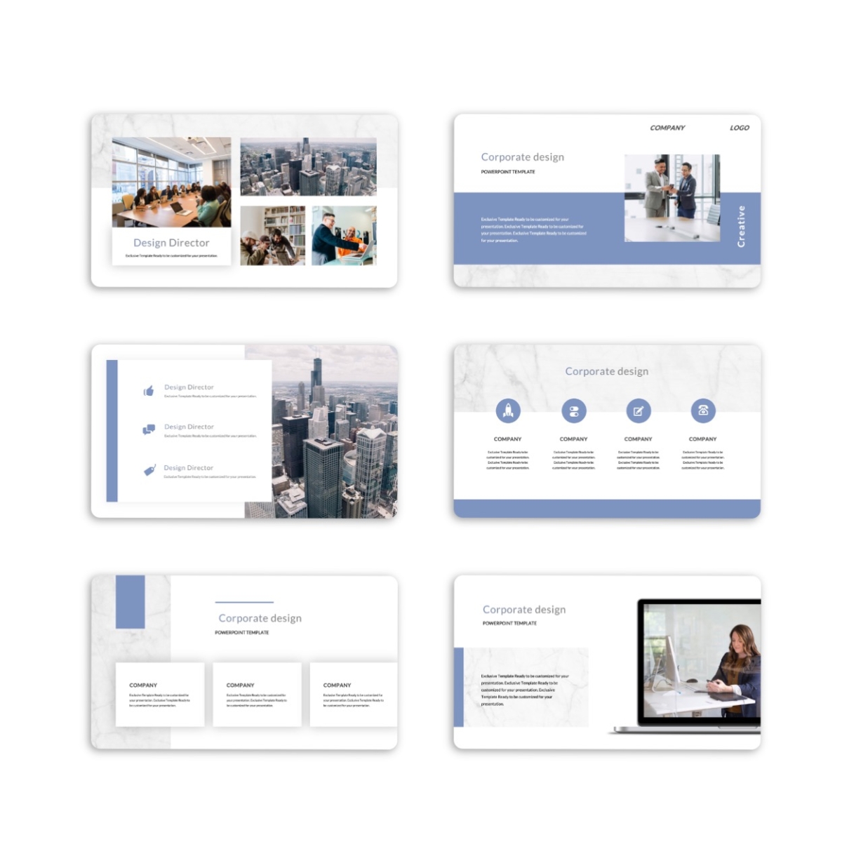 Clean Marble Creative Design PowerPoint Template