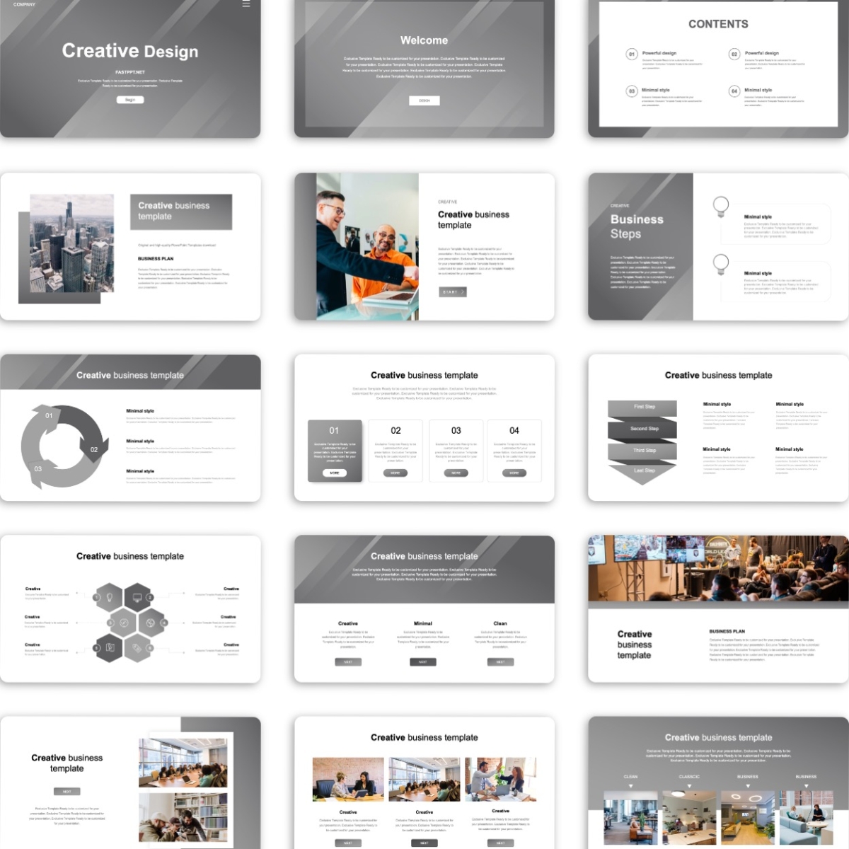 Business Report Creative Design PowerPoint Template