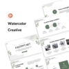 Minimal Watercolor Creative Style PowerPoint Template