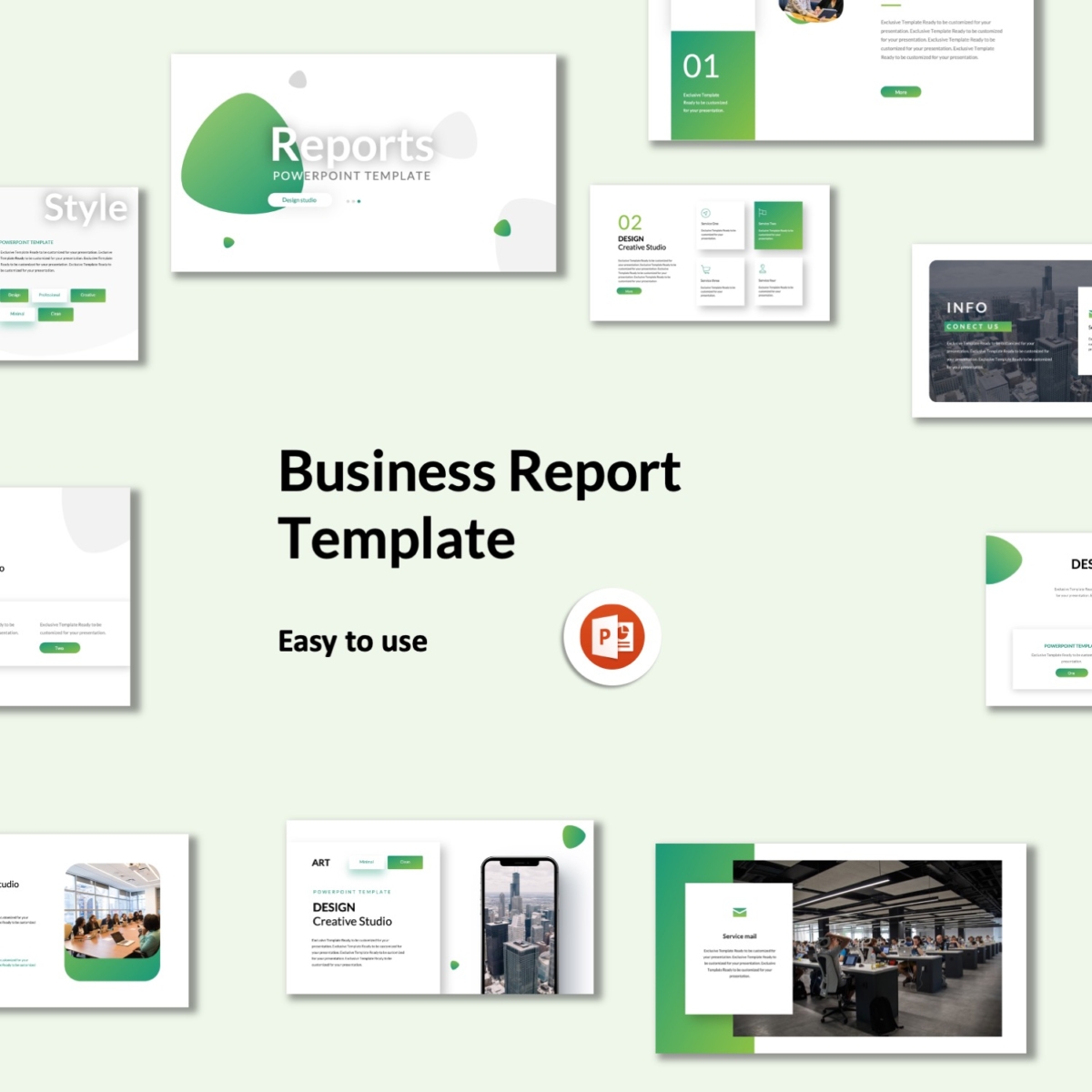 Beautiful Business Report Presentation Template