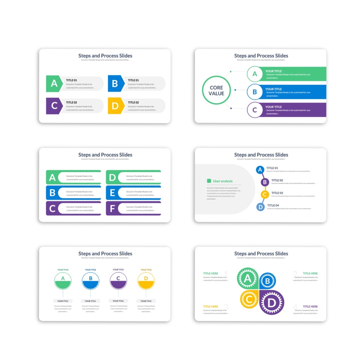 Steps and Process Slides Template