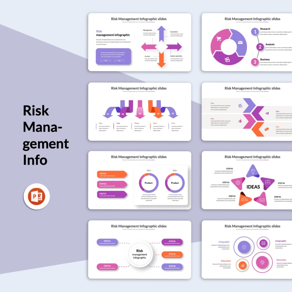Risk Management Infographic Presentation Templates